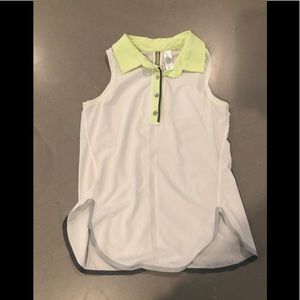 Girl ivivva size 12 collared/golf tank top!
